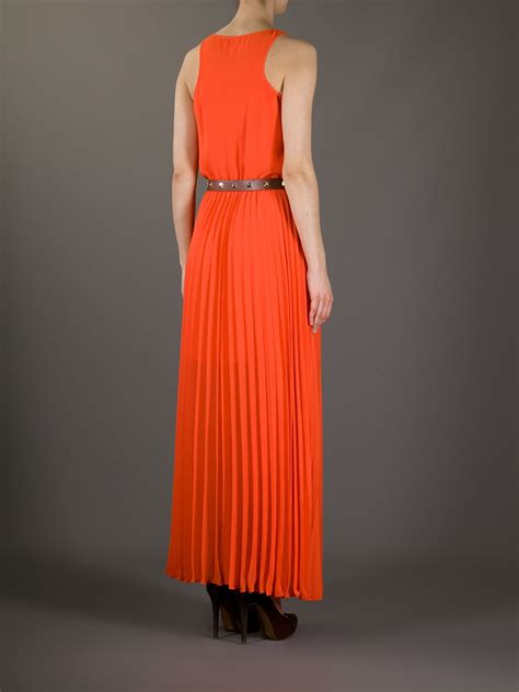 michael kors embroidered organza dress|michael kors orange dresses.